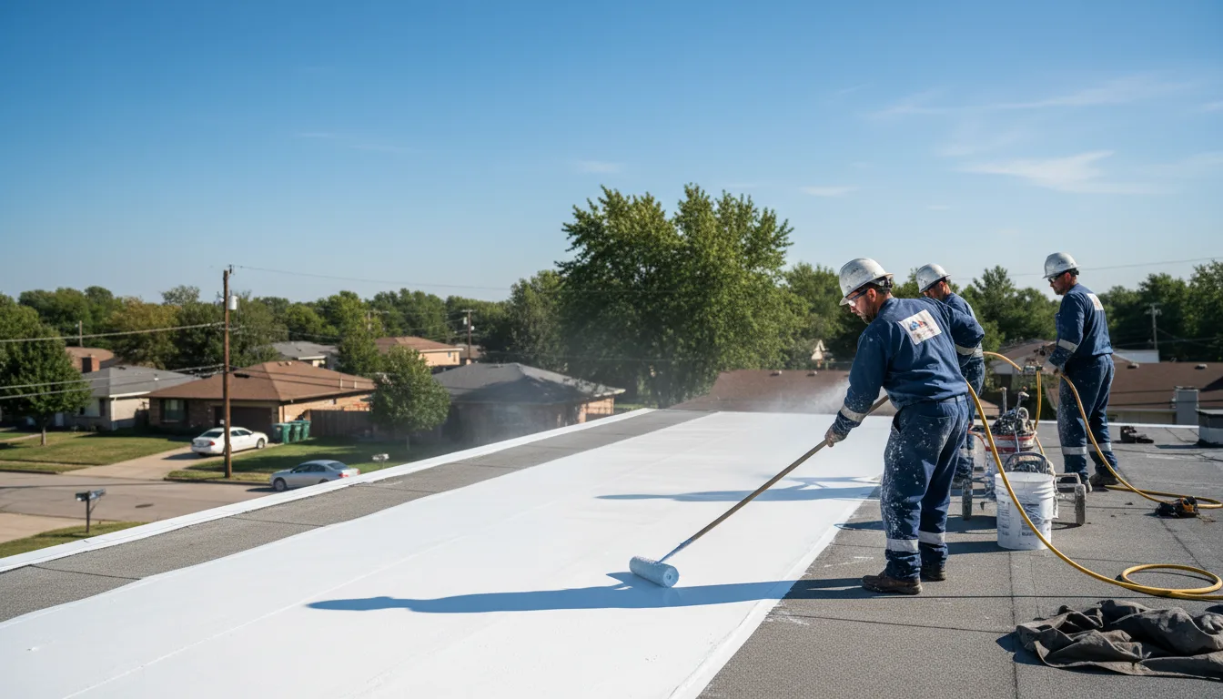 Commercial roof coating in Maywood, MO near me